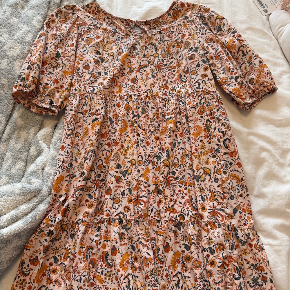Old Navy Floral Kids Dress - Pink and Orange